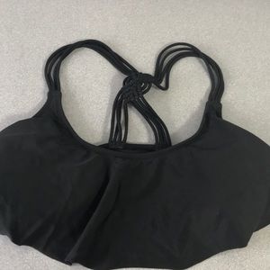 Black bathing suit top